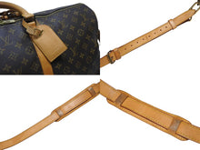 画像をギャラリービューアに読み込む, LOUIS VUITTON ルイヴィトン キーポル バンドリエール55 ボストンバッグ M41414 モノグラム ブラウン 美品 中古 4b005996