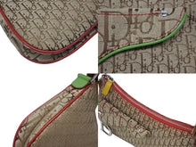 画像をギャラリービューアに読み込む, 極美品 Christian Dior クリスチャンディオール サドルバッグ ショルダーバッグ 08RU 0094 トロッター ラスタカラー ガリアーノ期 中古 4b006004