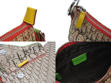 画像をギャラリービューアに読み込む, 極美品 Christian Dior クリスチャンディオール サドルバッグ ショルダーバッグ 08RU 0094 トロッター ラスタカラー ガリアーノ期 中古 4b006004