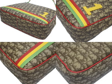 画像をギャラリービューアに読み込む, 極美品 Christian Dior クリスチャンディオール ショルダーバッグ BO A0074 トロッター ラスタカラー ブラウン ガリアーノ期 中古 4b006005