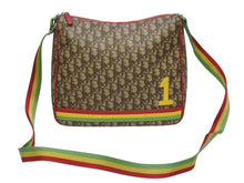 画像をギャラリービューアに読み込む, 極美品 Christian Dior クリスチャンディオール ショルダーバッグ BO A0074 トロッター ラスタカラー ブラウン ガリアーノ期 中古 4b006005