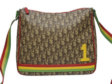 画像をギャラリービューアに読み込む, 極美品 Christian Dior クリスチャンディオール ショルダーバッグ BO A0074 トロッター ラスタカラー ブラウン ガリアーノ期 中古 4b006005