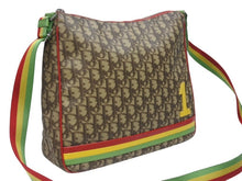 画像をギャラリービューアに読み込む, 極美品 Christian Dior クリスチャンディオール ショルダーバッグ BO A0074 トロッター ラスタカラー ブラウン ガリアーノ期 中古 4b006005