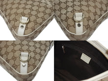 画像をギャラリービューアに読み込む, 極美品 GUCCI グッチ アビー ワンショルダーバッグ GGキャンバス 130738 214397 ベージュ アイボリー ゴールド金具 中古 4b006007