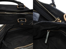 画像をギャラリービューアに読み込む, BALENCIAGA バレンシアガ ジャイアント ファースト 2wayバッグ レザー 285433・1000 213043 ブラック 美品 中古 4b006009