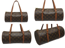 Load image into Gallery viewer, LOUIS VUITTON ルイヴィトン モノグラム パピヨン30 ハンドバッグ M51365 ブラウン ロゴ ゴールド金具 美品 中古 4b006010