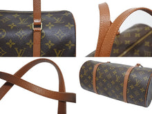 Load image into Gallery viewer, LOUIS VUITTON ルイヴィトン モノグラム パピヨン30 ハンドバッグ M51365 ブラウン ロゴ ゴールド金具 美品 中古 4b006010