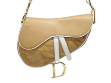 画像をギャラリービューアに読み込む, Christian Dior クリスチャンディオール サドルバッグ ワンショルダーバッグ MU0010 ブラウン レザー ガリアーノ期 美品 中古 4b006018