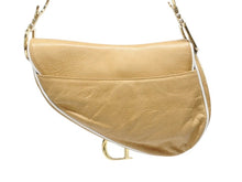 画像をギャラリービューアに読み込む, Christian Dior クリスチャンディオール サドルバッグ ワンショルダーバッグ MU0010 ブラウン レザー ガリアーノ期 美品 中古 4b006018