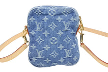 画像をギャラリービューアに読み込む, 新品同様 LOUIS VUITTON ルイヴィトン ポシェット フェアファックス ショルダーバッグ M82948 モノグラム デニム ゴールド金具 中古 4b006019