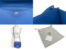 Load image into Gallery viewer, 極美品 HERMES エルメス ショルダーバッグ ミニコンスタンス ブルーゼリージュ エプソン C刻印 中古 006022