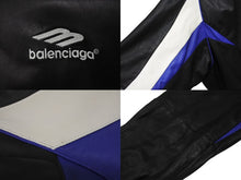 画像をギャラリービューアに読み込む, BALENCIAGA バレンシアガ 23SS 3B Sports Icon Leather Jacket スポーツ アイコン レザー ジャケット ブラック ラムスキン 697771 サイズ2 美品 中古 4b006026