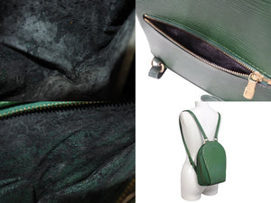LOUIS VUITTON ルイヴィトン リュック マビヨン M52234 エピレザー グリーン ゴールド金具 美品 中古 4b006030