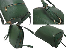 画像をギャラリービューアに読み込む, LOUIS VUITTON ルイヴィトン リュック マビヨン M52234 エピレザー グリーン ゴールド金具 美品 中古 4b006030