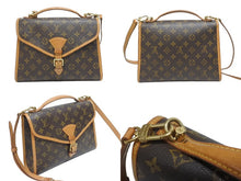 画像をギャラリービューアに読み込む, LOUIS VUITTON ルイヴィトン ショルダーバッグ ハンドバッグ 2way ベルニア M51122 モノグラムキャンバス レザー ブラウン 美品 中古 4b006031