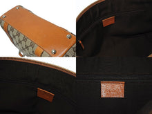 画像をギャラリービューアに読み込む, 極美品 GUCCI グッチ アビーライン ハンドバッグ GGキャンバス レザー 総柄 キャラメルブラウン 中古 4b006033
