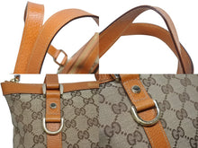 画像をギャラリービューアに読み込む, 極美品 GUCCI グッチ アビーライン ハンドバッグ GGキャンバス レザー 総柄 キャラメルブラウン 中古 4b006033