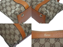 画像をギャラリービューアに読み込む, 極美品 GUCCI グッチ アビーライン ハンドバッグ GGキャンバス レザー 総柄 キャラメルブラウン 中古 4b006033