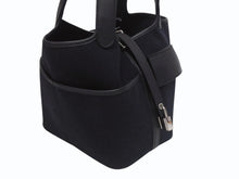 Load image into Gallery viewer, 極美品 HERMES エルメス ピコタンロック ブラック カーゴ PM ハンドバッグ トワル×スイフト 中古 U刻印 4b006035