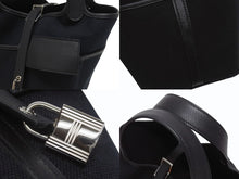 Load image into Gallery viewer, 極美品 HERMES エルメス ピコタンロック ブラック カーゴ PM ハンドバッグ トワル×スイフト 中古 U刻印 4b006035