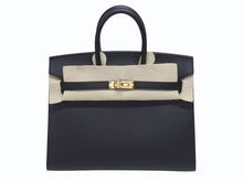 Load image into Gallery viewer, 新品未使用 HERMES エルメス バーキン セリエ 25 ハンドバッグ ヴォーエプソン ブラック ゴールド金具 外縫い Z刻印 中古 4b006037