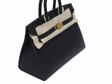 Load image into Gallery viewer, 新品未使用 HERMES エルメス バーキン セリエ 25 ハンドバッグ ヴォーエプソン ブラック ゴールド金具 外縫い Z刻印 中古 4b006037