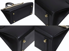 Load image into Gallery viewer, 新品未使用 HERMES エルメス バーキン セリエ 25 ハンドバッグ ヴォーエプソン ブラック ゴールド金具 外縫い Z刻印 中古 4b006037