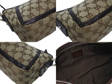 画像をギャラリービューアに読み込む, 極美品 GUCCI グッチ ワンショルダーバッグ ハンドバッグ 130939 GGキャンバス レザー ベージュ ブラウン ゴールド金具 中古 4b006038