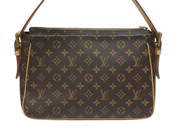 極美品 LOUISVUITTON ルイヴィトン ヴィバシテGM ワンショルダーバッグ M51163 モノグラム PVC レザー ゴールド金具 中古 4b006041