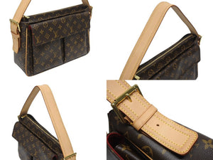 極美品 LOUISVUITTON ルイヴィトン ヴィバシテGM ワンショルダーバッグ M51163 モノグラム PVC レザー ゴールド金具 中古 4b006041