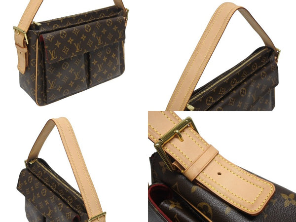 極美品 LOUISVUITTON ルイヴィトン ヴィバシテGM ワンショルダーバッグ M51163 モノグラム PVC レザー ゴールド金具 中古 4b006041