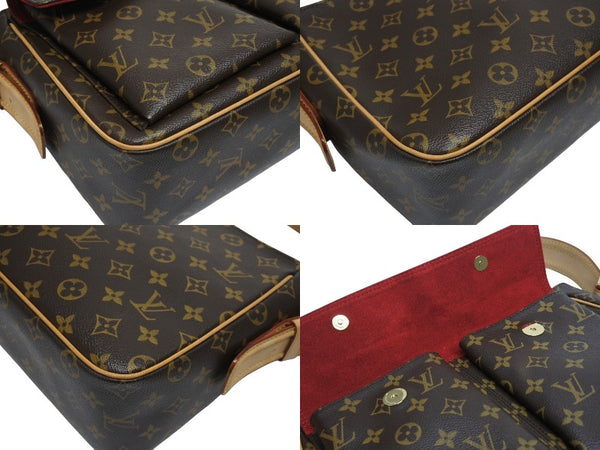極美品 LOUISVUITTON ルイヴィトン ヴィバシテGM ワンショルダーバッグ M51163 モノグラム PVC レザー ゴールド金具 中古 4b006041
