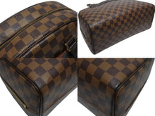 Load image into Gallery viewer, 極美品 LOUIS VUITTON ルイヴィトン ノリータ ハンドバッグ N41455 ダミエ エベヌ ブラウン レザー PVC ゴールド金具 中古 4b006042