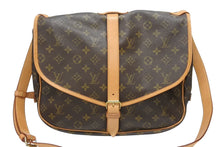画像をギャラリービューアに読み込む, LOUIS VUITTON ルイヴィトン モノグラム ソミュールMM ショルダーバッグ ブラウン M40710 美品 中古 4b006043