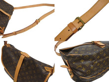 画像をギャラリービューアに読み込む, LOUIS VUITTON ルイヴィトン モノグラム ソミュールMM ショルダーバッグ ブラウン M40710 美品 中古 4b006043