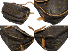 画像をギャラリービューアに読み込む, LOUIS VUITTON ルイヴィトン モノグラム ソミュールMM ショルダーバッグ ブラウン M40710 美品 中古 4b006043