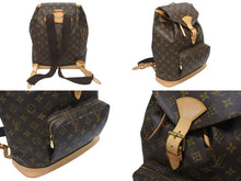 画像をギャラリービューアに読み込む, LOUIS VUITTON ルイヴィトン モンスリGM バックパック リュックサック モノグラム M51135 美品 中古 4b006044