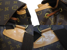 画像をギャラリービューアに読み込む, LOUIS VUITTON ルイヴィトン モンスリGM バックパック リュックサック モノグラム M51135 美品 中古 4b006044