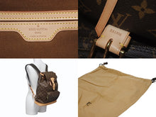 画像をギャラリービューアに読み込む, LOUIS VUITTON ルイヴィトン モンスリGM バックパック リュックサック モノグラム M51135 美品 中古 4b006044
