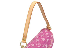 画像をギャラリービューアに読み込む, 新品同様 LOUIS VUITTON ルイヴィトン ミニプリーティ ワンショルダーバッグ M95216 モノグラム デニム ピンク 中古 4b006045