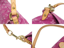 画像をギャラリービューアに読み込む, 新品同様 LOUIS VUITTON ルイヴィトン ミニプリーティ ワンショルダーバッグ M95216 モノグラム デニム ピンク 中古 4b006045