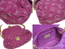 画像をギャラリービューアに読み込む, 新品同様 LOUIS VUITTON ルイヴィトン ミニプリーティ ワンショルダーバッグ M95216 モノグラム デニム ピンク 中古 4b006045