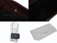 画像をギャラリービューアに読み込む, 極美品 CHANEL シャネル Wフラップ 23 ショルダーバッグ ラムスキン ランダム マトラッセ ゴールド金具 ブラック 中古 4b006049