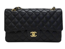 画像をギャラリービューアに読み込む, 極美品 CHANEL シャネル Wフラップ 23 ショルダーバッグ ラムスキン ランダム マトラッセ ゴールド金具 ブラック 中古 4b006049