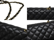 画像をギャラリービューアに読み込む, 極美品 CHANEL シャネル Wフラップ 23 ショルダーバッグ ラムスキン ランダム マトラッセ ゴールド金具 ブラック 中古 4b006049