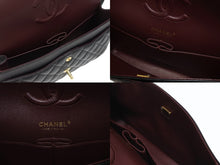 画像をギャラリービューアに読み込む, 極美品 CHANEL シャネル Wフラップ 23 ショルダーバッグ ラムスキン ランダム マトラッセ ゴールド金具 ブラック 中古 4b006049