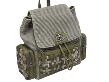Load image into Gallery viewer, 極美品 CHANEL シャネル バックパック リュック 23番台 ココマーク キューバポケット ツイード キャンバス クルーズコレクション 中古 4b006053