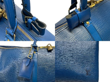 画像をギャラリービューアに読み込む, LOUIS VUITTON ルイヴィトン ボストンバッグ キーポル50 M42965 エピレザー ブルー ゴールド金具 美品 中古 4b006054