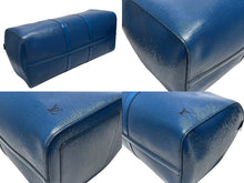 画像をギャラリービューアに読み込む, LOUIS VUITTON ルイヴィトン ボストンバッグ キーポル50 M42965 エピレザー ブルー ゴールド金具 美品 中古 4b006054