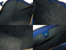 画像をギャラリービューアに読み込む, LOUIS VUITTON ルイヴィトン ボストンバッグ キーポル50 M42965 エピレザー ブルー ゴールド金具 美品 中古 4b006054